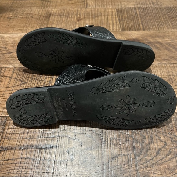 Brighton Black Embossed Sandals - Picture 6 of 6